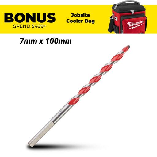 Milwaukee 4932471180 7mm x 100mm Hammer & Rotary Drill Bit