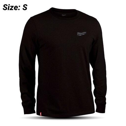 Milwaukee 604BS Hybrid Work Tee Long Sleeve Black (SMALL)