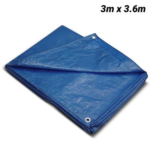 Polytuf B732 3m x 3.6m Medium Duty Blue Tarp