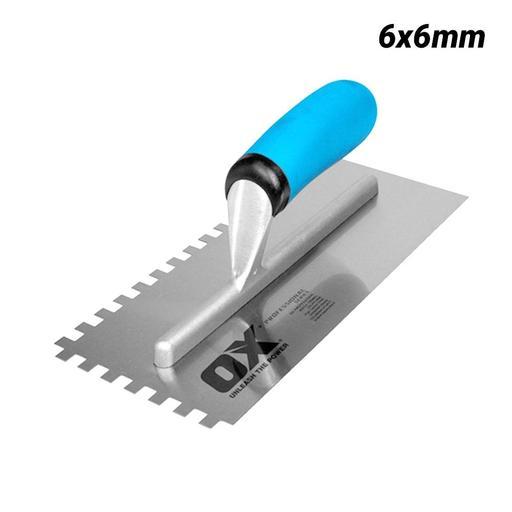 OX Tools OX-P013406 Professional 6mm x 6mm Notch Trowel
