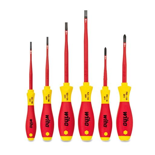 Wiha 40806 (35389) 6pce Softfinish Slimfix Screwdriver Set