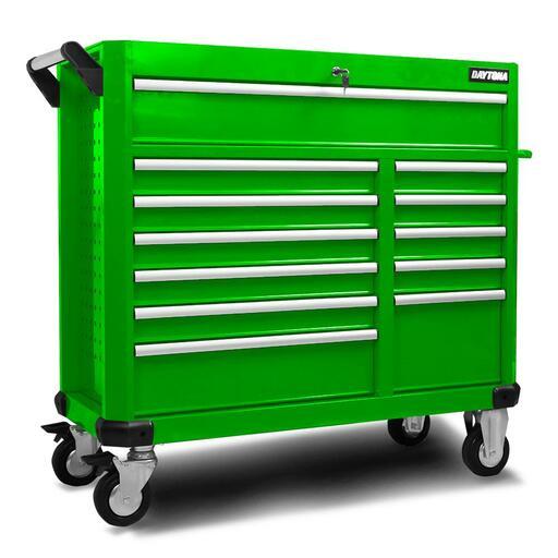 Daytona DG43B 43" 12 Drawer Green Tool Box Roller Cabinet