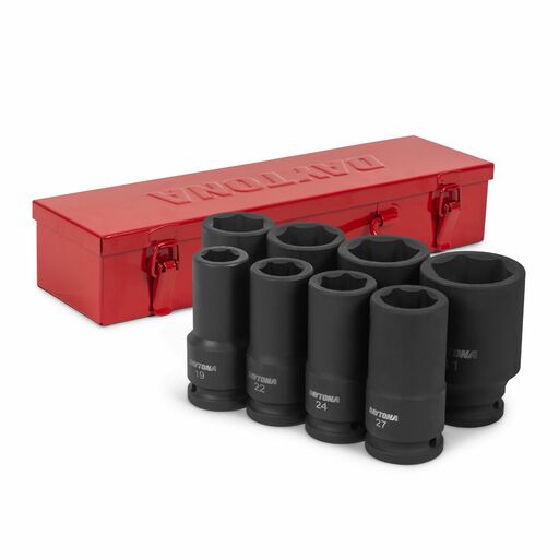 Daytona DISM834 8pce 3/4" Deep Metric Impact Socket Set