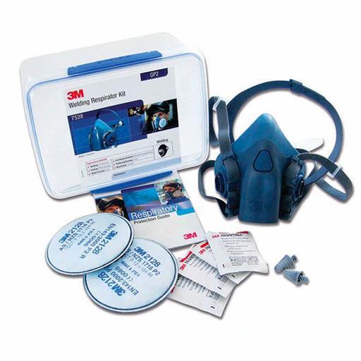 3M AT019448094 (7528) Welding Respirator Kit 7528 GP2 Includes Half Face Respirator - Medium Size