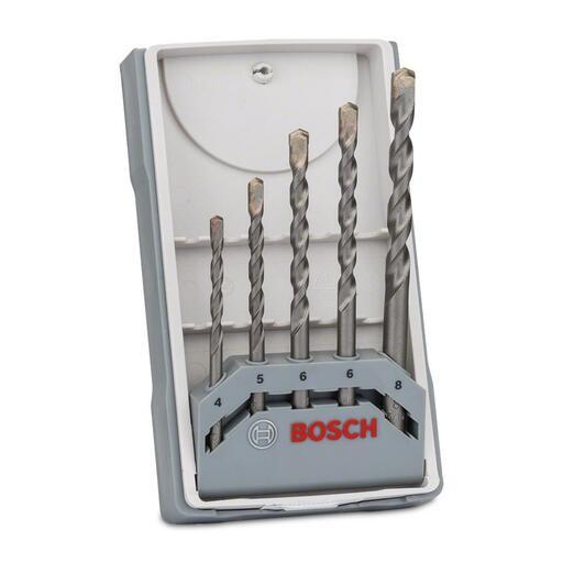 Bosch 5PC X-PRO SILVER (2.607.017.080) 5pce 4mm-8mm CYL-3 Concrete Drill Bit Set