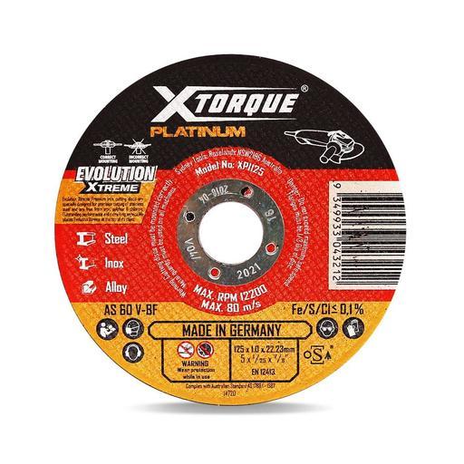 Xtorque XPI125 Platinum 125mm (5") 1.0mm Platinum Inox Cutting Disc - MADE IN GERMANY