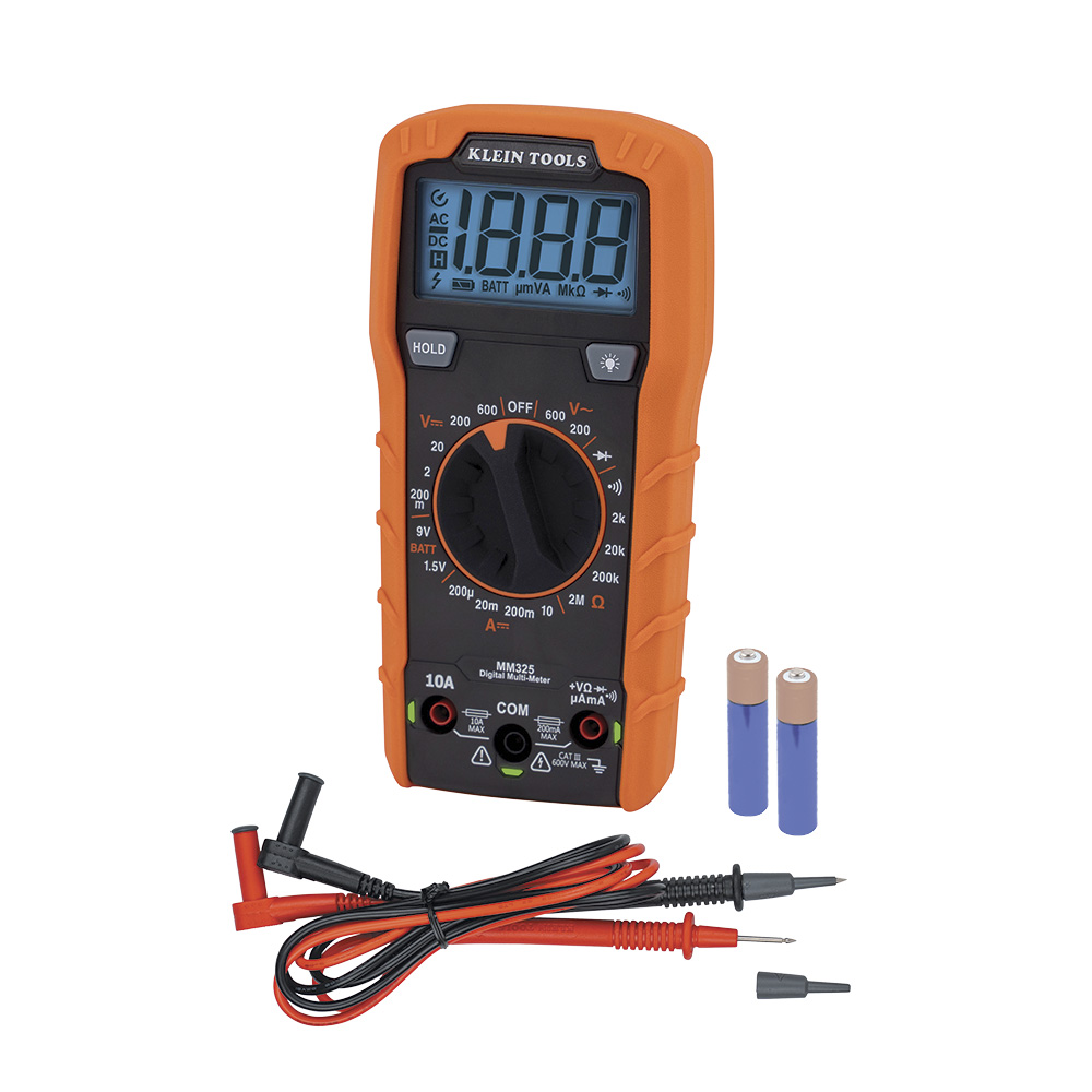 KLEIN Tools A-MM325 Digital Multimeter Manual-Ranging 600V