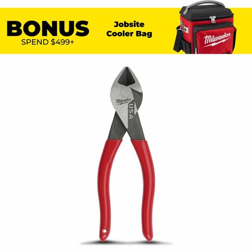 Milwaukee MT506 152mm (6") Dipped Grip Diagonal Pliers - MADE IN USA