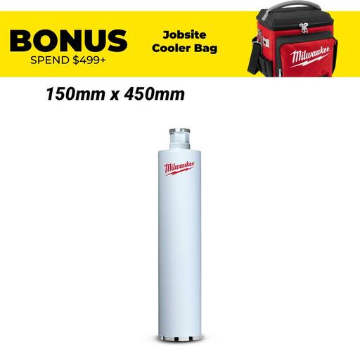 Milwaukee 4932472199 150mm x 450mm 1-1/4" UNC MX FUEL Wet Diamond Core Cutter