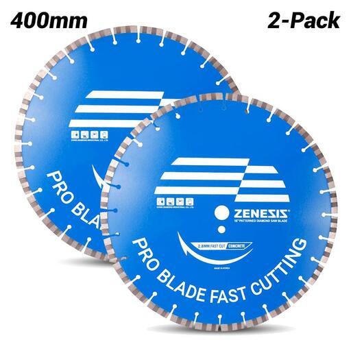 Ehwa ZCSKB400-2 2-Pack 400mm (16") Professional Reinforced Concrete Diamond Zenesis Blades