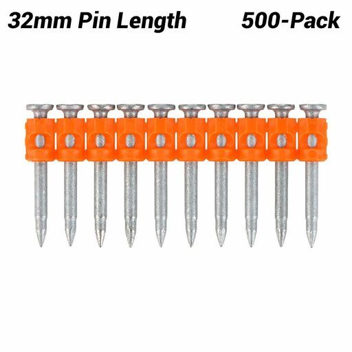 Ramset P8HC632 500-Pack 32mm Hardened Concrete Pins & P800 gas