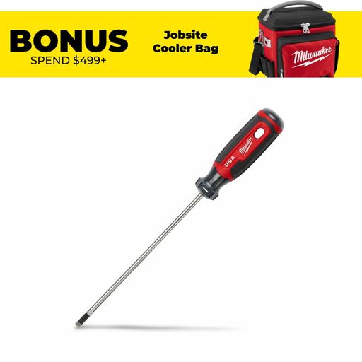 Milwaukee MT212 152mm Cabinet 3/16" Cushion Grip Screwdriver