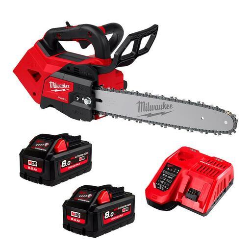 Milwaukee M18FTCHS14802 18V 8.0Ah Li-ion Cordless Fuel 356mm (14”) Top Handle Chainsaw Combo Kit