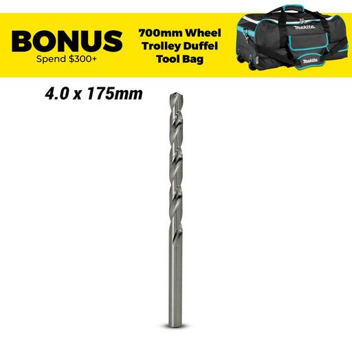 Makita P-63149 4.0mm x 175mm HSS-G Long Series Drill Bit
