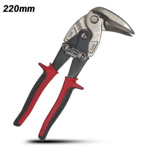 Malco AV8 (HTM-AV8) 220mm Red Left-Cutting Vertical Stainless Steel Aviation Snip