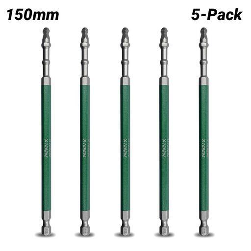 Xtorque XBP5HX150 5-Pack HEX 5 Ball Point 150mm Driver Bit Set