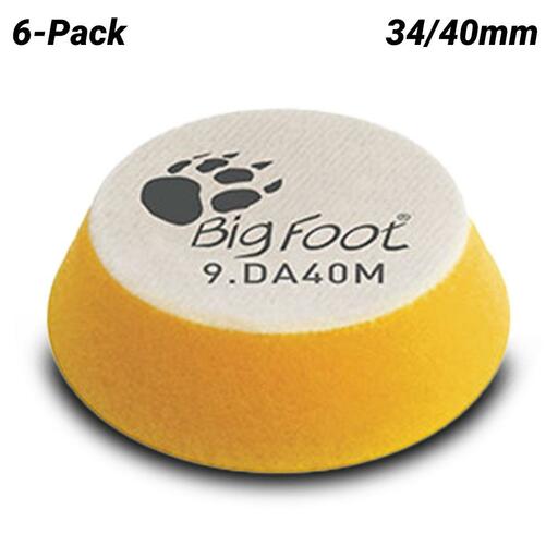 Rupes 9.DA40M 6-Pack 34/40mm Yellow Fine Finishing Foam Pad
