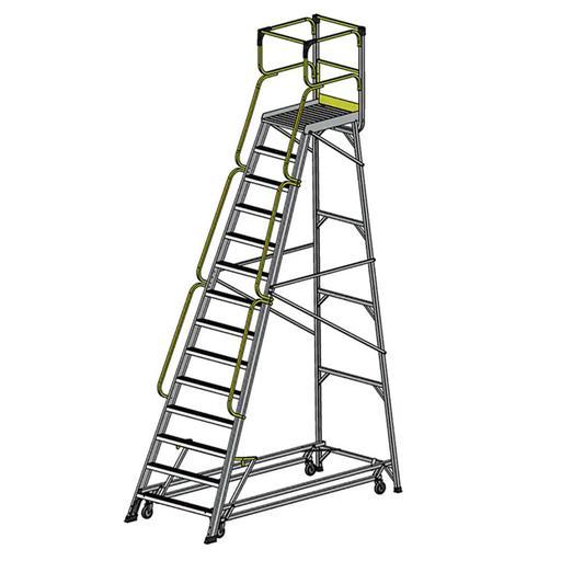 Bailey FS13599 14 Step 170kg 3866mm Aluminium Access Platform Ladder