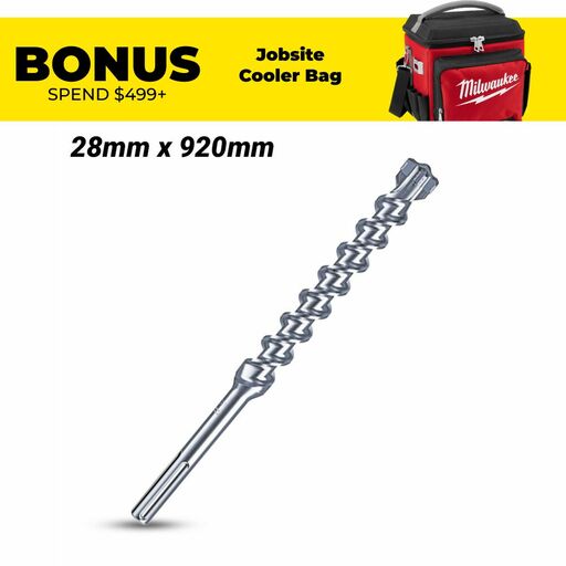 Milwaukee 4932352781 28mm x 920mm SDS Max 4-Cut Drill Bit