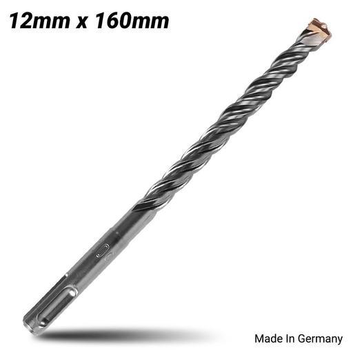 Xtorque X12160 Platinum SDS PLUS 12mm x 160mm Platinum 2 Cutter Drill Bit - MADE IN GERMANY