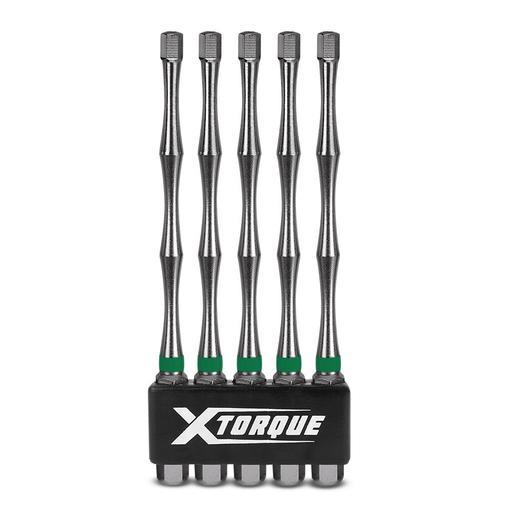 Xtorque 5PKHT4100 HEX 4 100mm Hex Tamper Head Torsion Driver Bit - 5 Pack