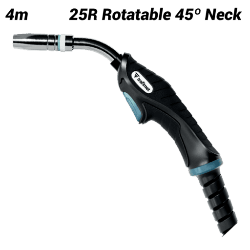Trafimet MA4232-040 ERGOPLUS 4m 25R Rotatable 45º Neck Air Cooled MIG Torch with Euro Connection