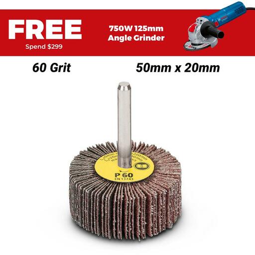 Bosch 50X20MM,G60,1X (1.609.200.287) EXPERT 50mm x 20mm 60 Grit Flap Wheel Sanding Roller