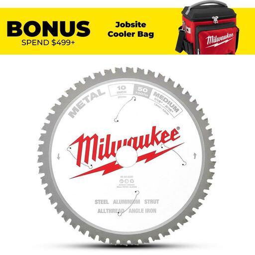 Milwaukee 48408260 254mm (10") 50T Medium Metal Circular Saw Blade