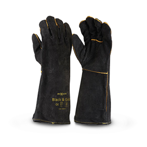 Maxisafe GWB160 Black & Gold Welders Gloves