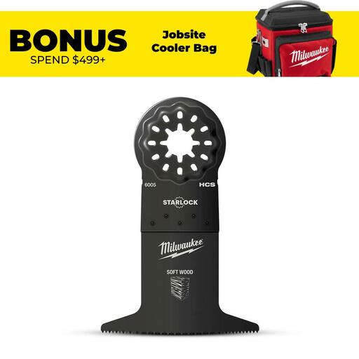 Milwaukee 48906005 63.5mm (2-1/2) Starlock High Carbon Steel Wood Blade