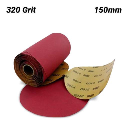 3M GC801069359 (310U) 150mm (6") Stikit 310U 320 Grit Plain Paper Disc