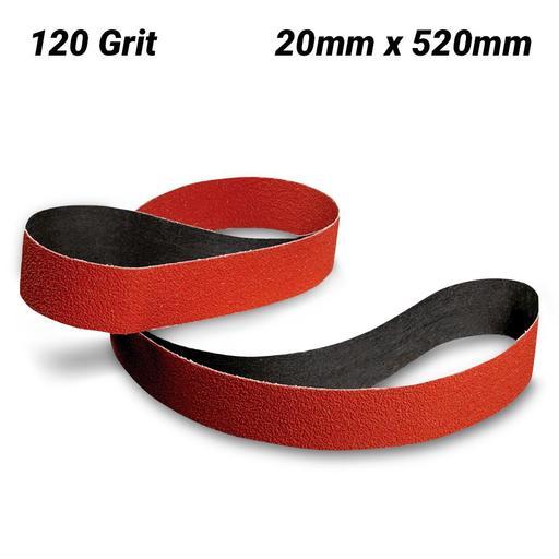 3M AC010610353 (947A) 20mm x 520mm Cubitron II 947A 120 Grit Cloth Belt