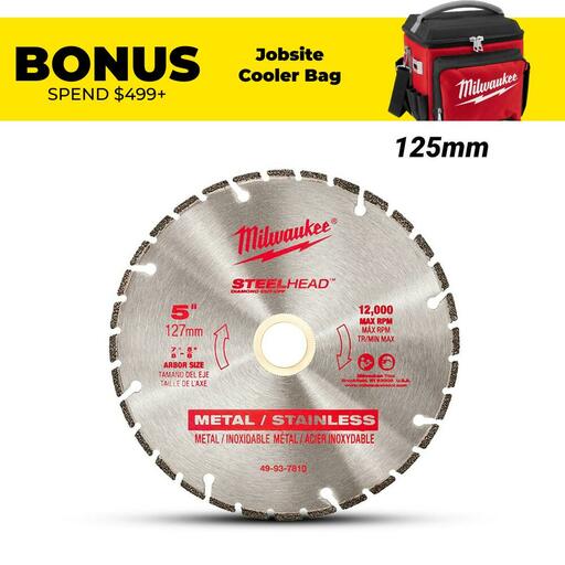 Milwaukee 49937810 125mm (5") Steelhead Diamond Cut-Off Blade