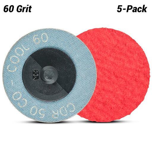 PFERD 47200079 5-pack CDR 50mm (2") 60 Grit Ceramic Oxide Cool Top Mini Abrasive Disc - Reduced Heat