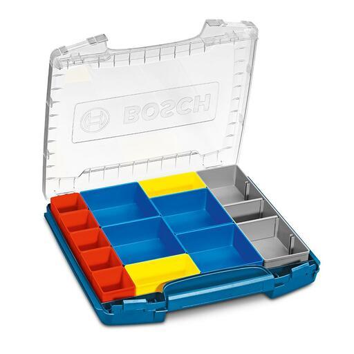 Bosch I-BOXX 53 SET 12 (1.600.A00.1S7) Professional Clear Lid Carry Case with 12 Inserts