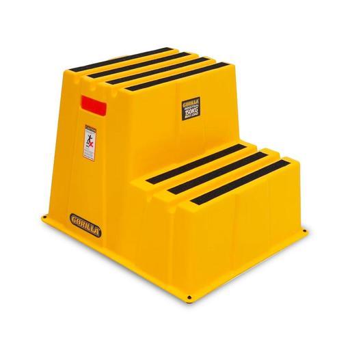 Gorilla GOR-2STEP 2-Step 150kg Safety Industrial Yellow Steps