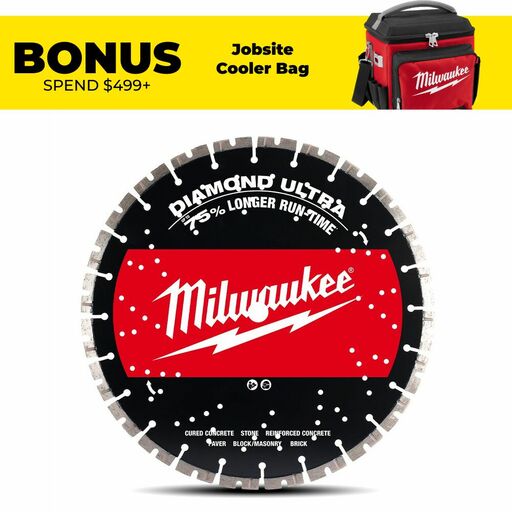 Milwaukee 49937540 350mm (14") Diamond Ultra Segmented Blade to Suit MX FUEL Concrete Saw