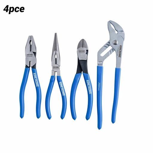Kincrome K040064 4pce Vinyl Grip Plier Set