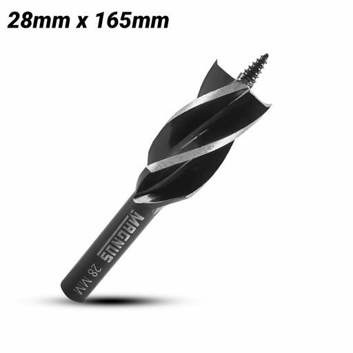 MAGNUS MAB28 1/4" Hex Shank 28mm x 165mm Auger Bit 4 Lute
