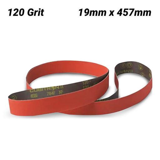 3M AC019428716 (784F) 19mm x 457mm Cubitron II 784F 120 Grit Belt