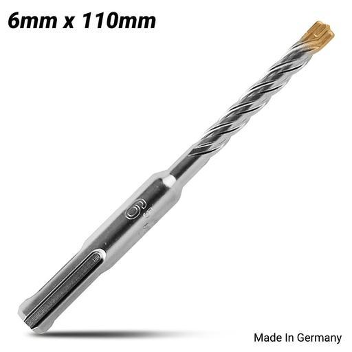 Xtorque X61104 Platinum SDS PLUS 6mm x 110mm Platinum 4 Cutter Drill Bit - MADE IN GERMANY
