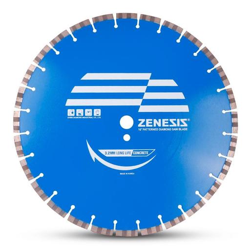 Ehwa ZCNTB400 400mm (16") 3.2mm Turbo Blue Concrete Diamond Zenesis Blade