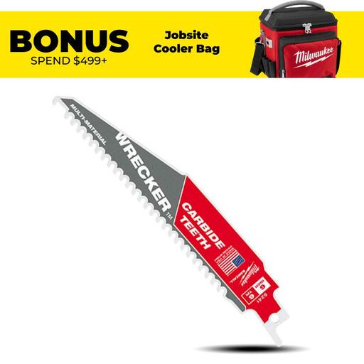 Milwaukee 48005241 150mm (6") 6TPI Sawzall THE WRECKER with Carbide Teeth Demolition Blade
