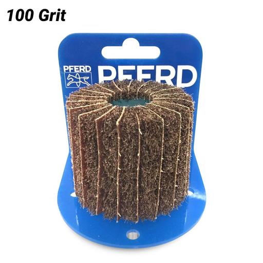 PFERD 47800142 60 x 40mm POLINOX Wheel Aluminium Oxide 100 Grit PNZ