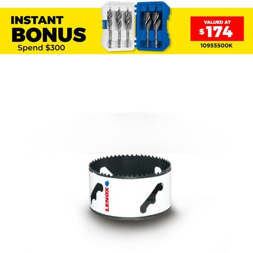 Lenox 2079615 95mm (3.7") Speed Slot Bi-Metal Hole Saw