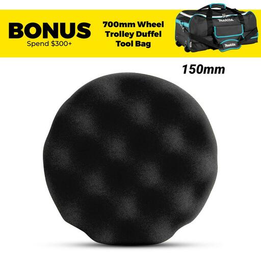 Makita D-62670 150mm (6") Wave Black Polish Sponge