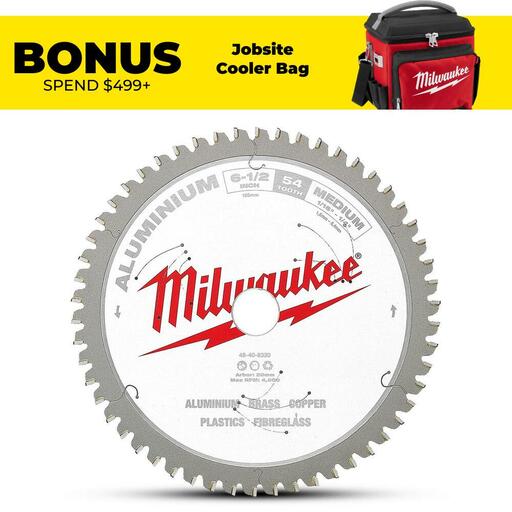 Milwaukee 48408320 165mm (6-1/2") 54T Aluminium Circular Saw Blade