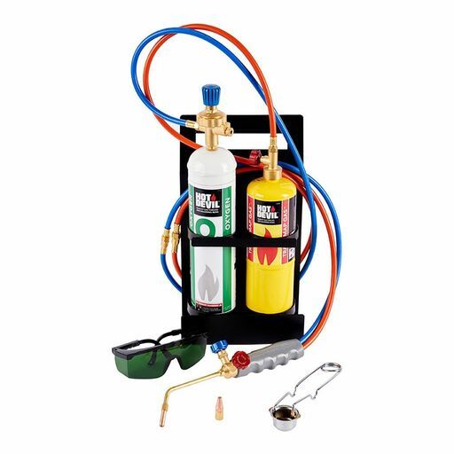 Hot Devil HDBTK Brazing Torch Kit w/ Cylinders