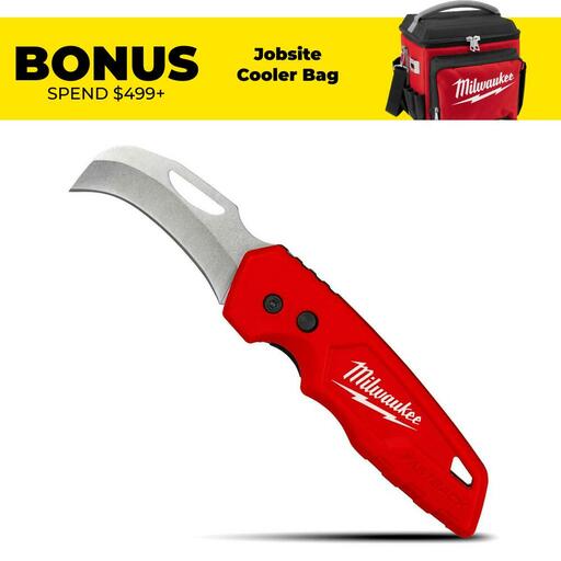 Milwaukee 48221525 FASTBACK Hawkbill Folding Knife