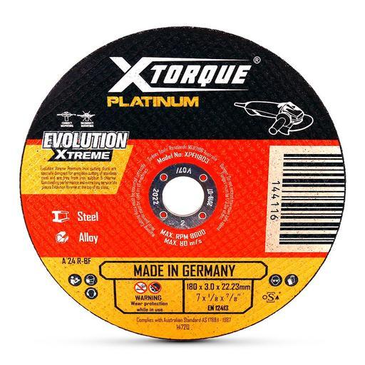 Xtorque XPFI1803 Platinum 80mm (7") 3mm Flat Centre Premium Inox Cutting Disc